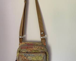 Fossil Crossbody Floral Canvas Purse