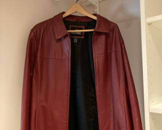 Colebrook Red Leather Jacket