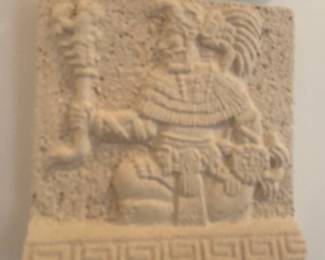 Renato Dorfman Sand Cast Plaque "El Guardian" Made in Mexico