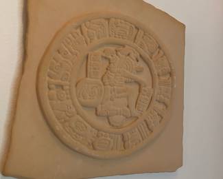 Mayan Calendar Engraved Stone Plaque