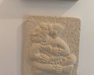 Renato Dorfman's Art Sand Cast Plaque "Lord Zac" Made in Mexico