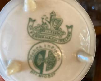 Belleek Aberdeen Three Footed Open Sugar Bowl