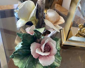S. Rioleva Capodimonte Porcelain Flower Figurine