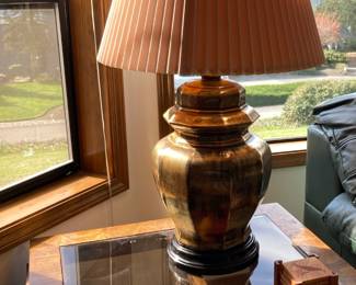 Pair of Brass Table Lamps