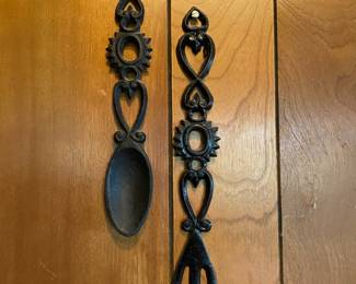 Assortment of Cast Iron Wall Decor