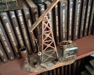 Copper Oil Derrick - "Deep in the Heart of Texas" Music Box