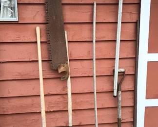 Assortment of Shovels, Rakes