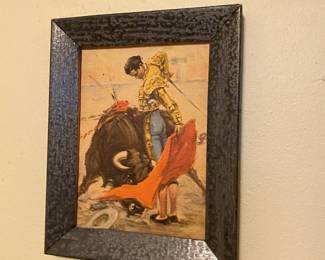 Set of 3 Reproduction Prints of Spanish Bull Fighting by Juan Reus Parra