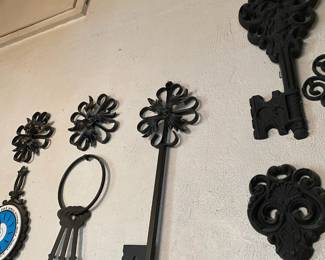 Assortment of Cast Iron Wall Decor
