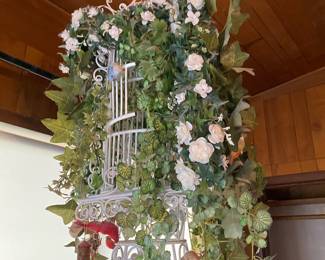 Decorative Hanging White Bird Cage