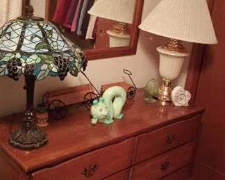 6 Drawer Maple Dresser, Maple Rectangular Wall Mirror