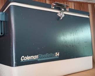 1988 Blue Coleman Steel Belted 54 Quart Cooler