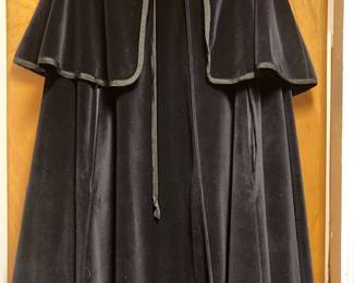 Cotton velvet cape large