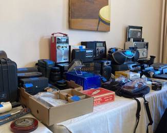 Lots of camera equipment