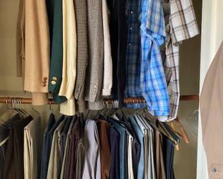 Mens clothing 1970's to 1990's all med. Pants 32 to 34