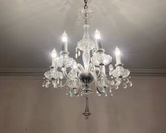 Two vintage 6 arm chandeliers in great condition