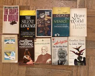 Many vintage paperbacks