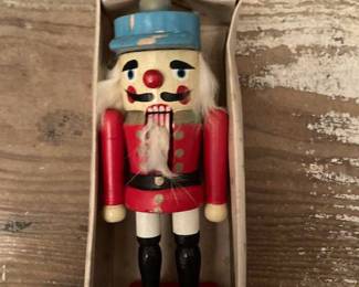 About 40 wooden mini nutcrackers made in Taiwan