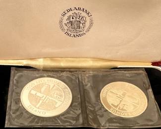 Sedlabanki Islands 1000 + 500 Kronur set 1.5 oz Silver