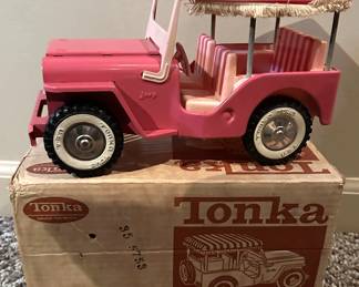 Tonka Pink Jeep Surrey orig box