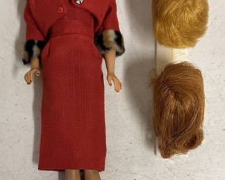 1960's Burnette Barbie & Fashion Queen Head & Wigs