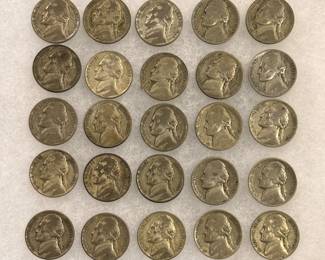 25- Silver War Nickels