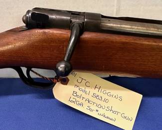 J C Higgins 583.10 12 ga Bolt action Rifle