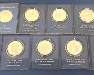 Sterling United Nations Peace Medals