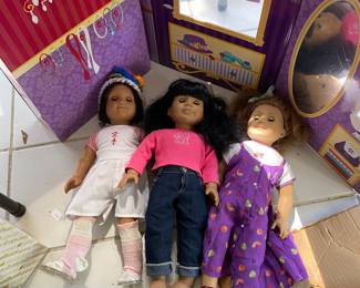 American Girl doll and cloths.