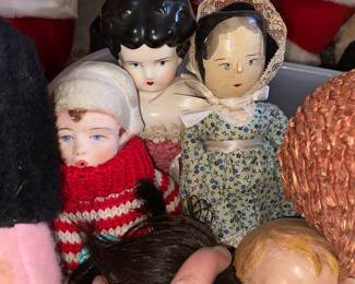 bisque, porcelain, compost, elegant and # creepy dolls