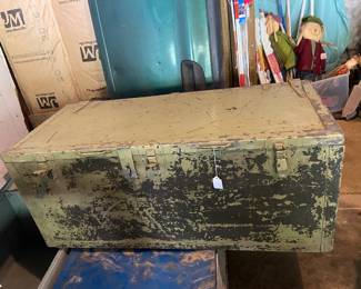 Metal trunk from Navy