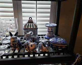 Blue & White Bunnies