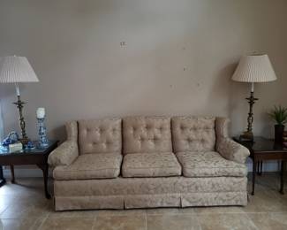 Vintage Sofa and End Tables