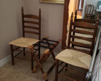 Pair of Ladder Back Chairs