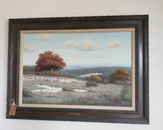 "God's Country" oil painting by C.P. Montague $1,000