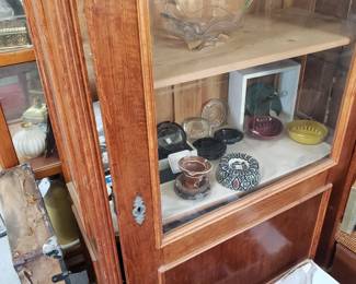 Display case for sale, vintage ash trays
