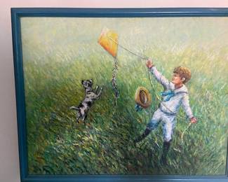 Beautiful original painting in vibrant pastels! 