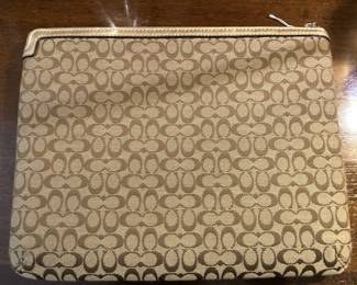 Coach zippered bag
