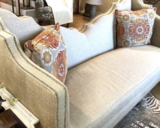 Uniquely shaped sofa