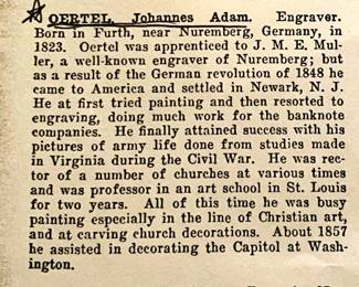 Oertel was born in Furth, near Nuremberg, Germany, in 1823.