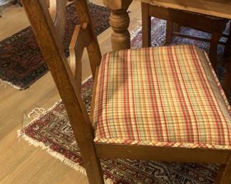 1 of 6 custom upholstered chairs