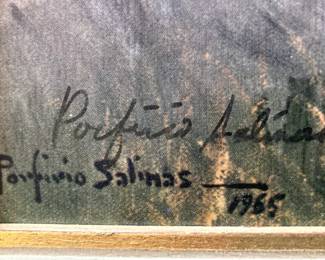 Framed art (copy) by Porfirio Salinas  - He was President Lyndon B. Johnson's favorite artist.