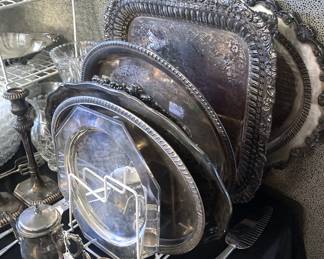 Some of the silverplate trays