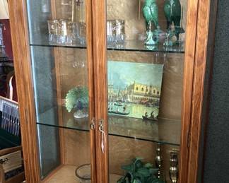 Antique curio cabinet