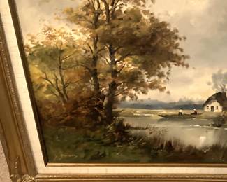 "Boating on the River"  by George Haas - 20" x 24"