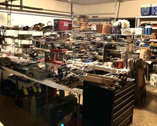 The garage is FILLED with treasures!!
