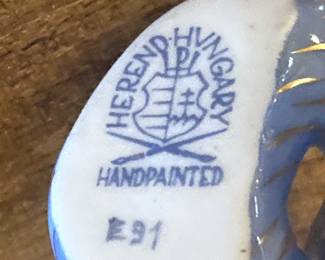 Herend hand-painted unicorn from Hungary