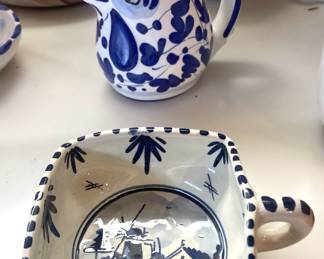 Pitcher; Delft Holland bowl