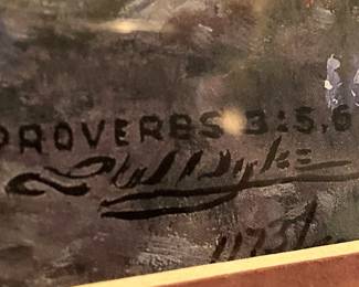 Larry Dyke art - Proverbs 3:5-6