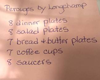 "Perouges" by Longchamp - 38 pieces